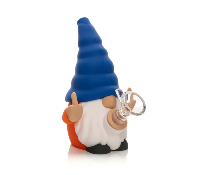LIT Gnome 6" Water Pipe "NO FUX"