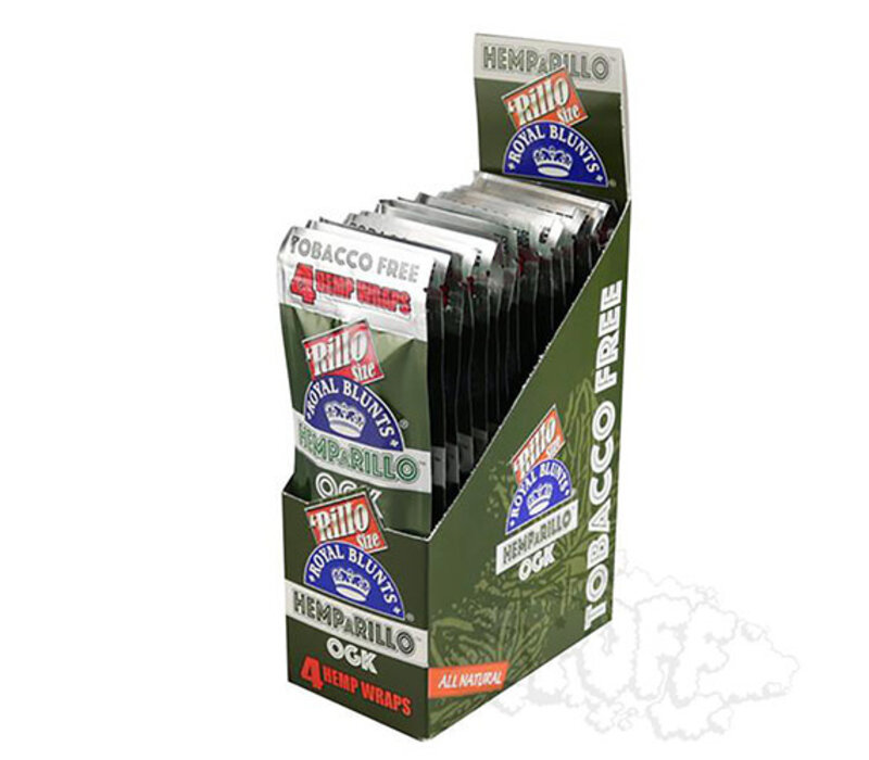 Hemparillo Tobacco-Free Hemp Wraps – OGK (4/Pack 15 Packs/Box)