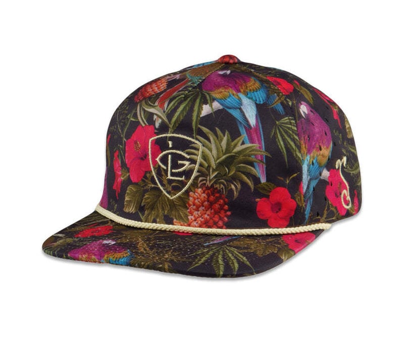 Grassroots Greg Lutzka Ganja Bahama Taffy Zipperback Snapback Hat