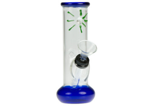 Mini Indian Glass Watepipe W/Flat Base