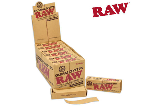 Raw Raw Tips - Gummed Perforated Single 33/Pack
