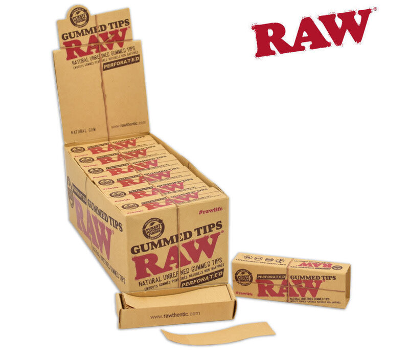 Raw Tips - Gummed Perforated Single 33/Pack