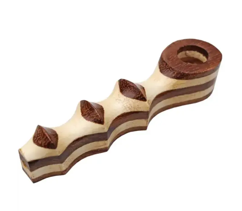 Genuine Pipe Co. Two-Toned Teak Wood Pipe