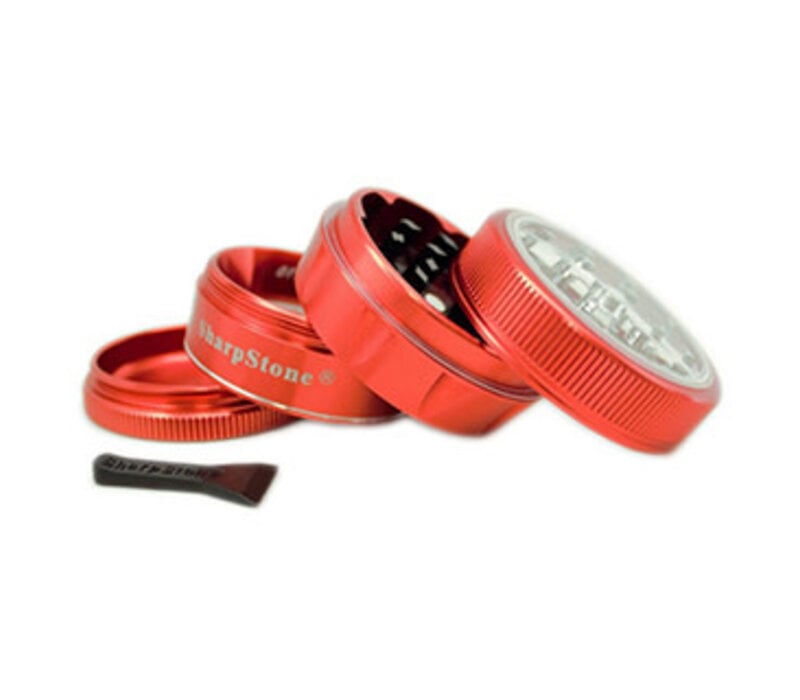 Sharpstone V2 4pc 2.2" - Clear Top/Red