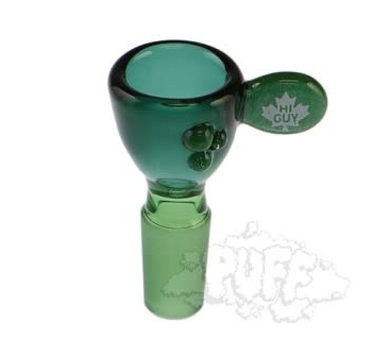 Hi Guy Funnel Bowl With Handle -Lake/ Green
