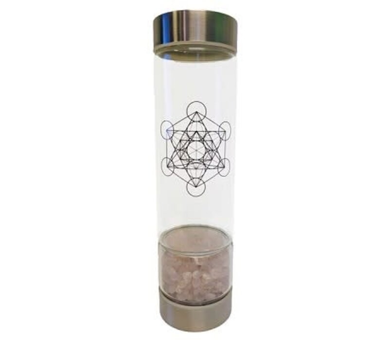 Zenature Glass Water Infuser Bottle 500ml