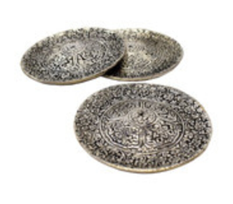 Silver Incense Holder - Flowers