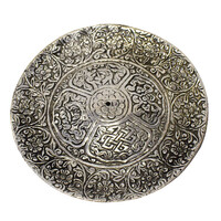 Silver Incense Holder - Flowers
