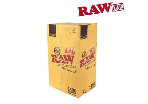 Raw Raw Cones 98 Special - Case of 4  1400 Boxes