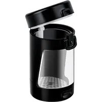 Glow Jar- Magnifying W/ Lights -Black