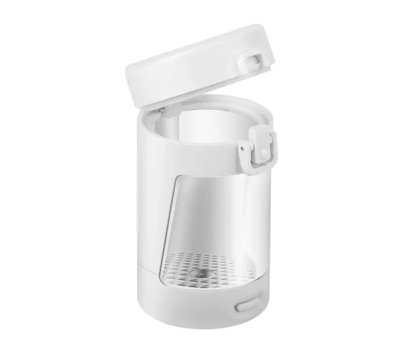 Glow Jar- Magnifying  W/ Lights -White