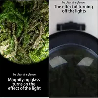 Glow Jar- Magnifying  W/ Lights -White