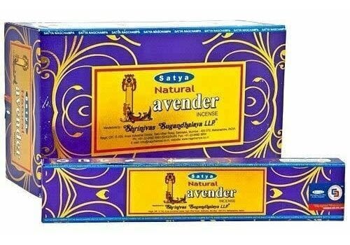 Satya Satya Incense 15g Natural Lavendar-12 pack