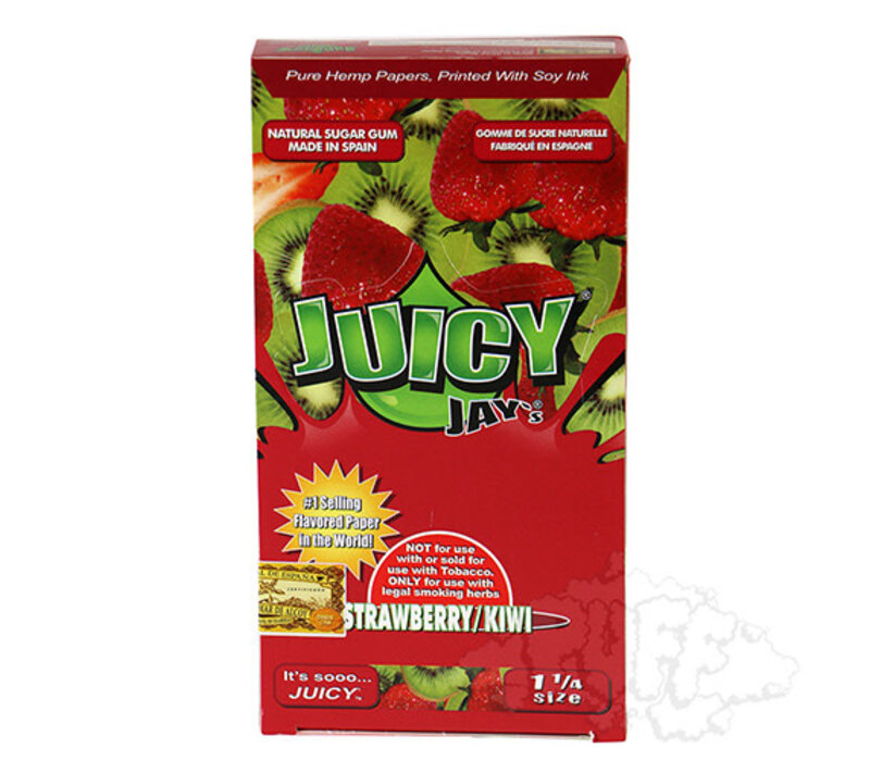 Juicy Jay's Strawberry Kiwi 1.25" 32/Pack 24 Packs/Box