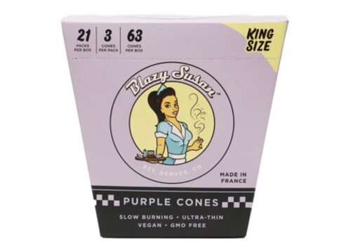 Blazy Susan Blazy Susan King-Size Purple Cones 3 cones/pack 21 packs/box