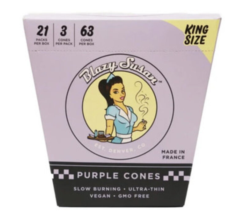 Blazy Susan King-Size Purple Cones 3 cones/pack 21 packs/box