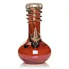 Retro Glass Platinum Metallic  W/Glow in the Dark Wrap 7" - Red