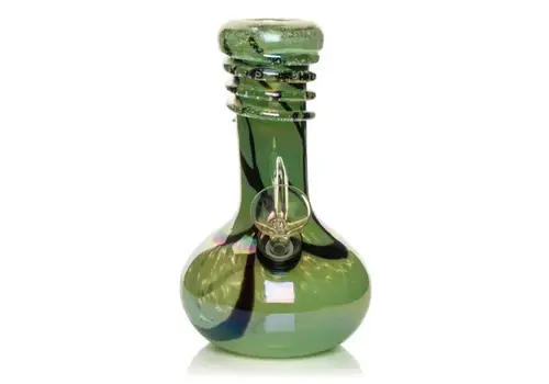 Reto Glass Platinum Metallic  W/Glow in the Dark Wrap 7" - Green