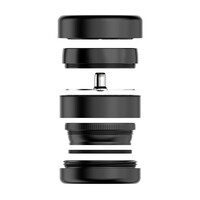 Flower Mill Grinder Next Gen Premium 3pc - 2.5" Black