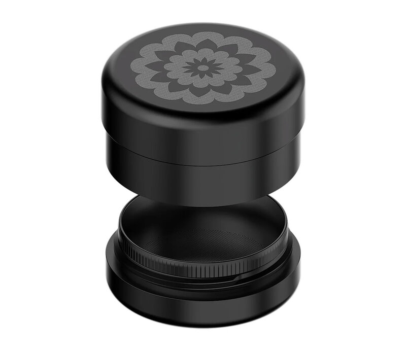 Flower Mill Grinder Next Gen Premium 3pc - 2.5" Black