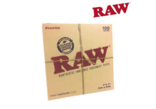 Raw Raw Parchment 3"X3" Sheets 100/Pack