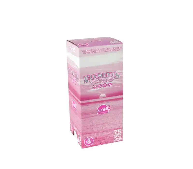 Elements Pink  Pre Rolled Cones KING SIZE  75 Pack