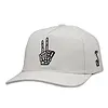 Grassroots Grassroots Skeleton Peace Sign - Gray Snapback