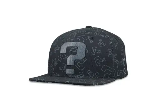Grassroots Grassroots Question Mark - Allover Black Snapback