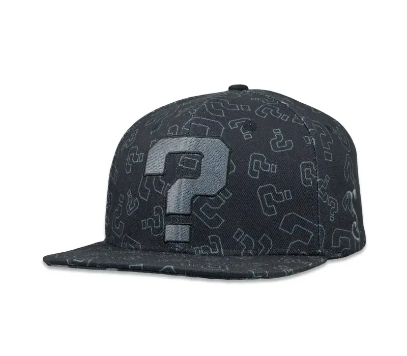 Grassroots Question Mark - Allover Black Snapback