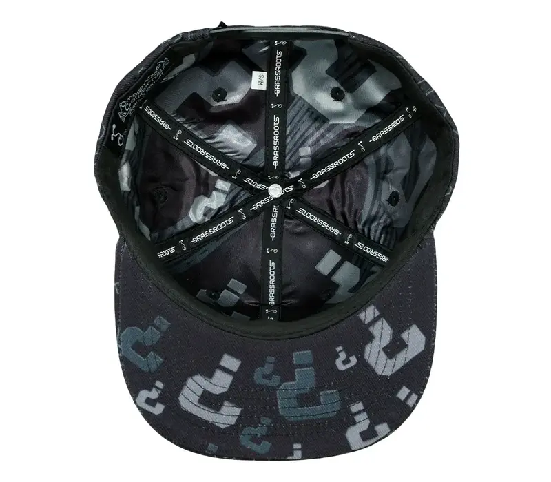 Grassroots Question Mark - Allover Black Snapback
