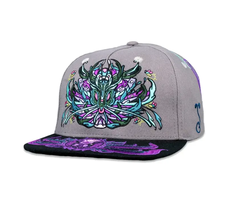 Grassroots Rose One - Lunar Moth Gray  Snapback  L/XL