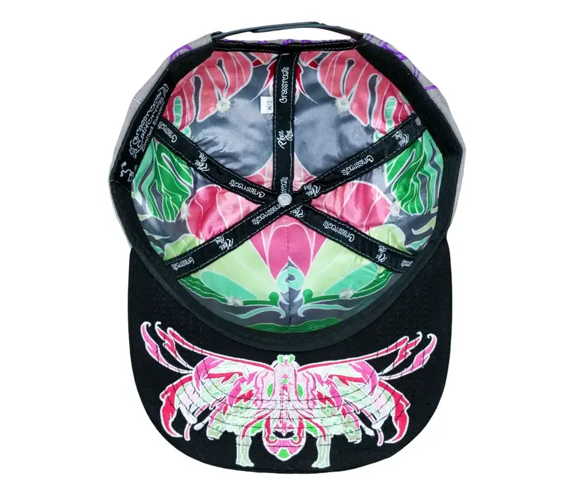 Grassroots Rose One - Lunar Moth Gray  Snapback  L/XL