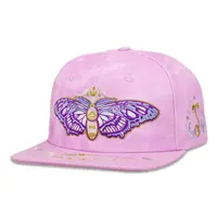 Grassroots Mugwort Moon Moth Purple Dye Snapback L/XL
