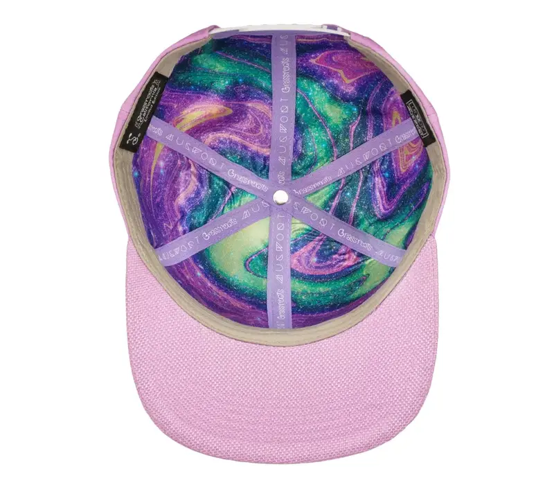 Grassroots Mugwort Moon Moth Purple Dye Snapback L/XL