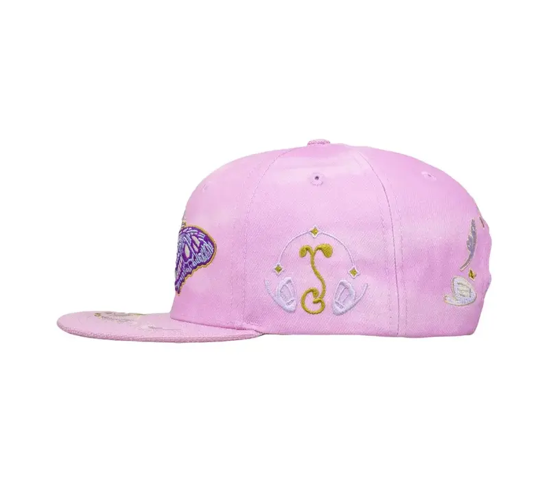Grassroots Mugwort Moon Moth Purple Dye Snapback L/XL
