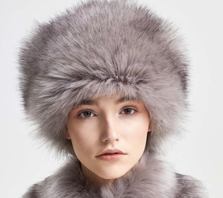 Women's Faux Fur Hats Fluffy Furry Hat Russian Style Beret Hat