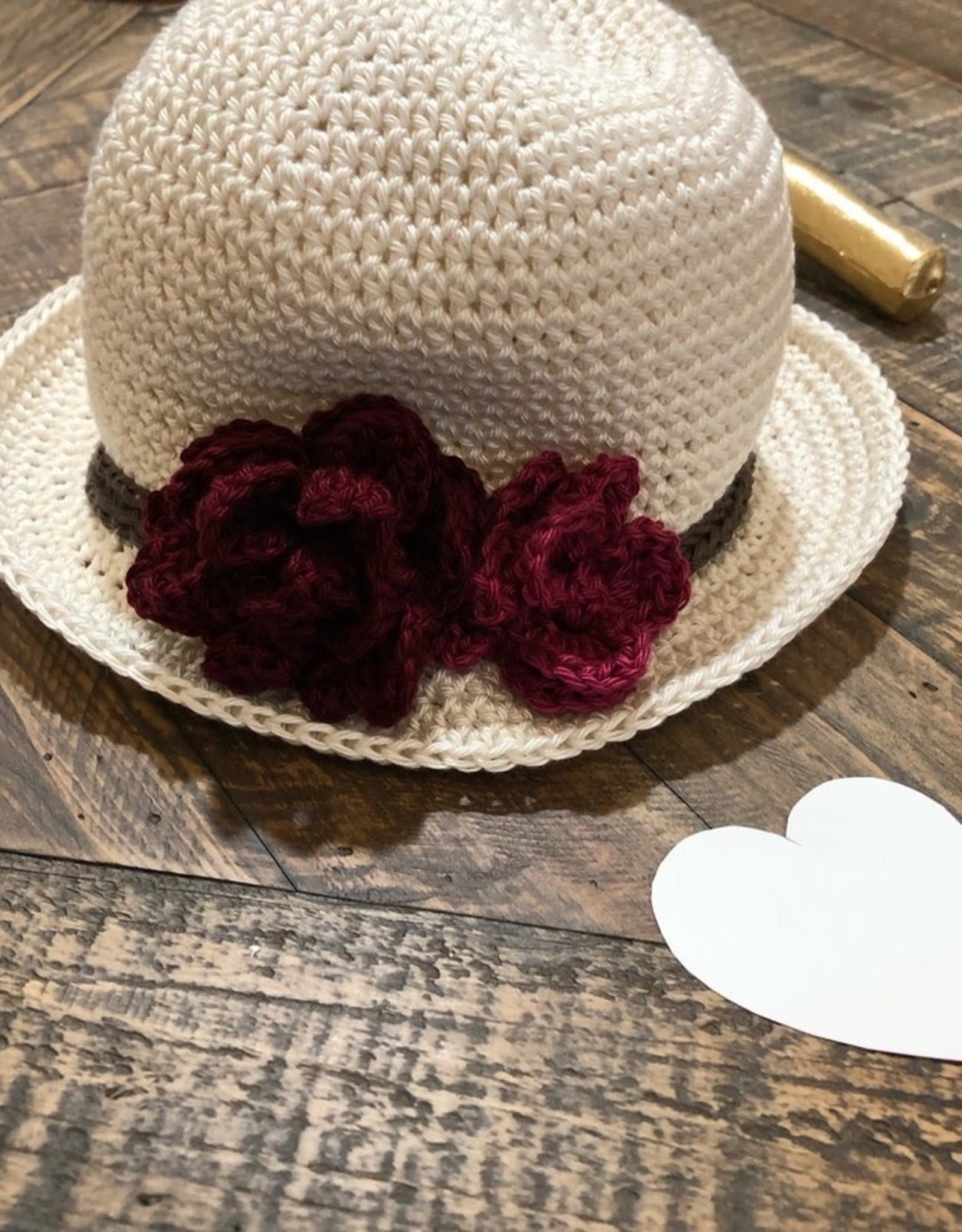 Susie Q Panama Hat with Flowers