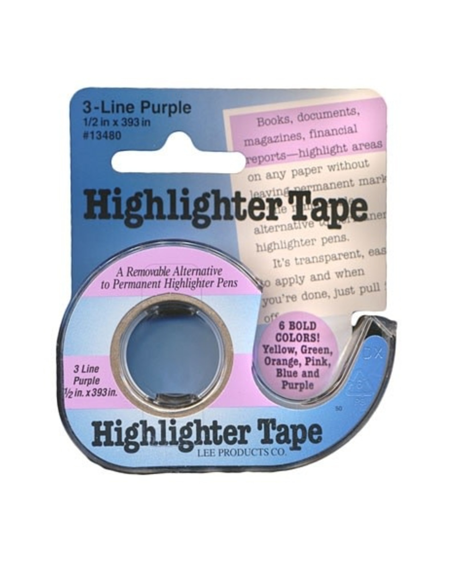 Lee Products Highlighter Tape
