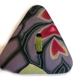 Jewelry by Julia Design Triangle Button Purple/Pink Button