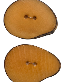 Durango Buttons Tagua Nut Slice Dyed Pumpink Button