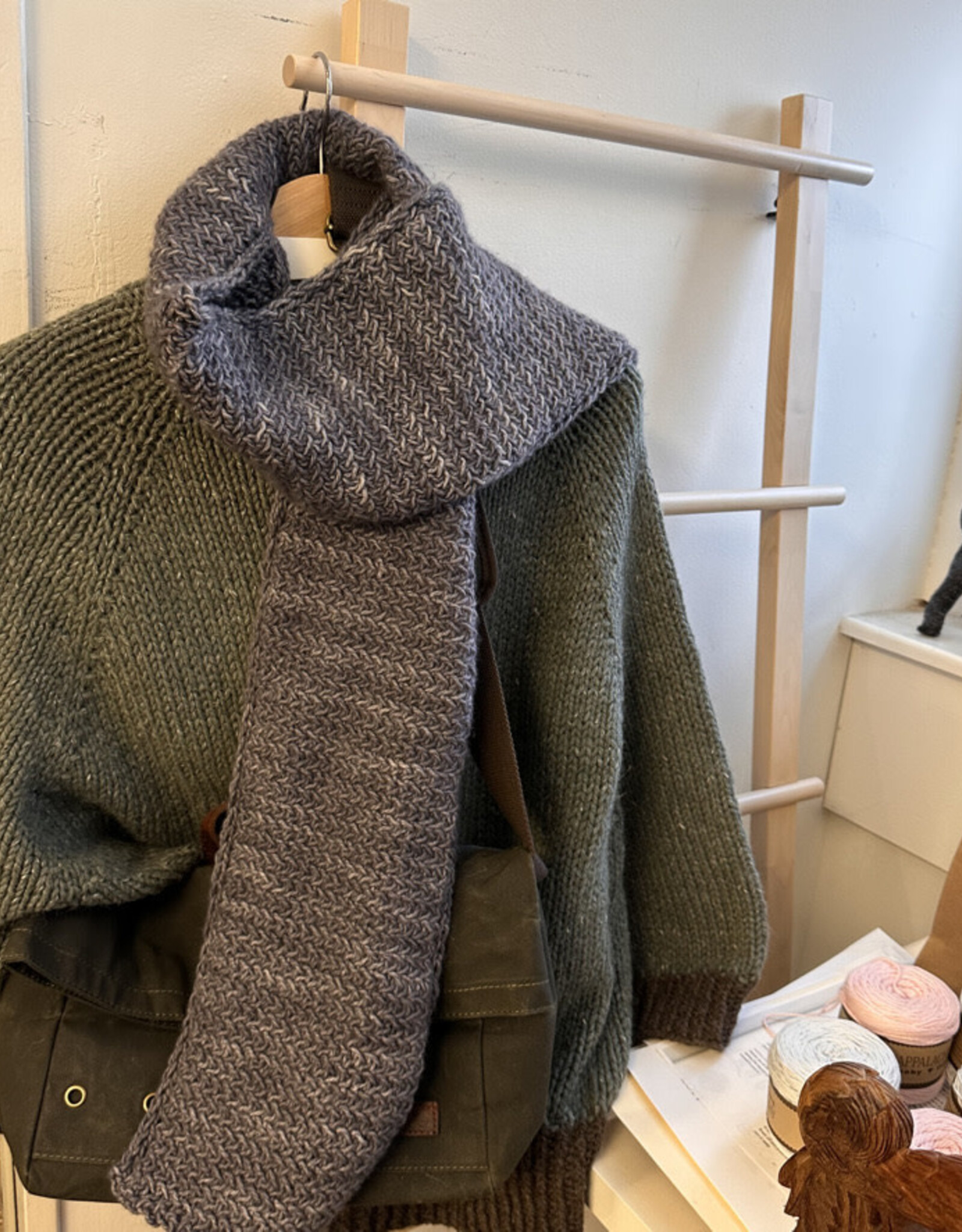 Susie Q Classic Cashmere Herringbone Scarf