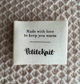 PetiteKnit PetiteKnit “Made with love to keep you warm” Label