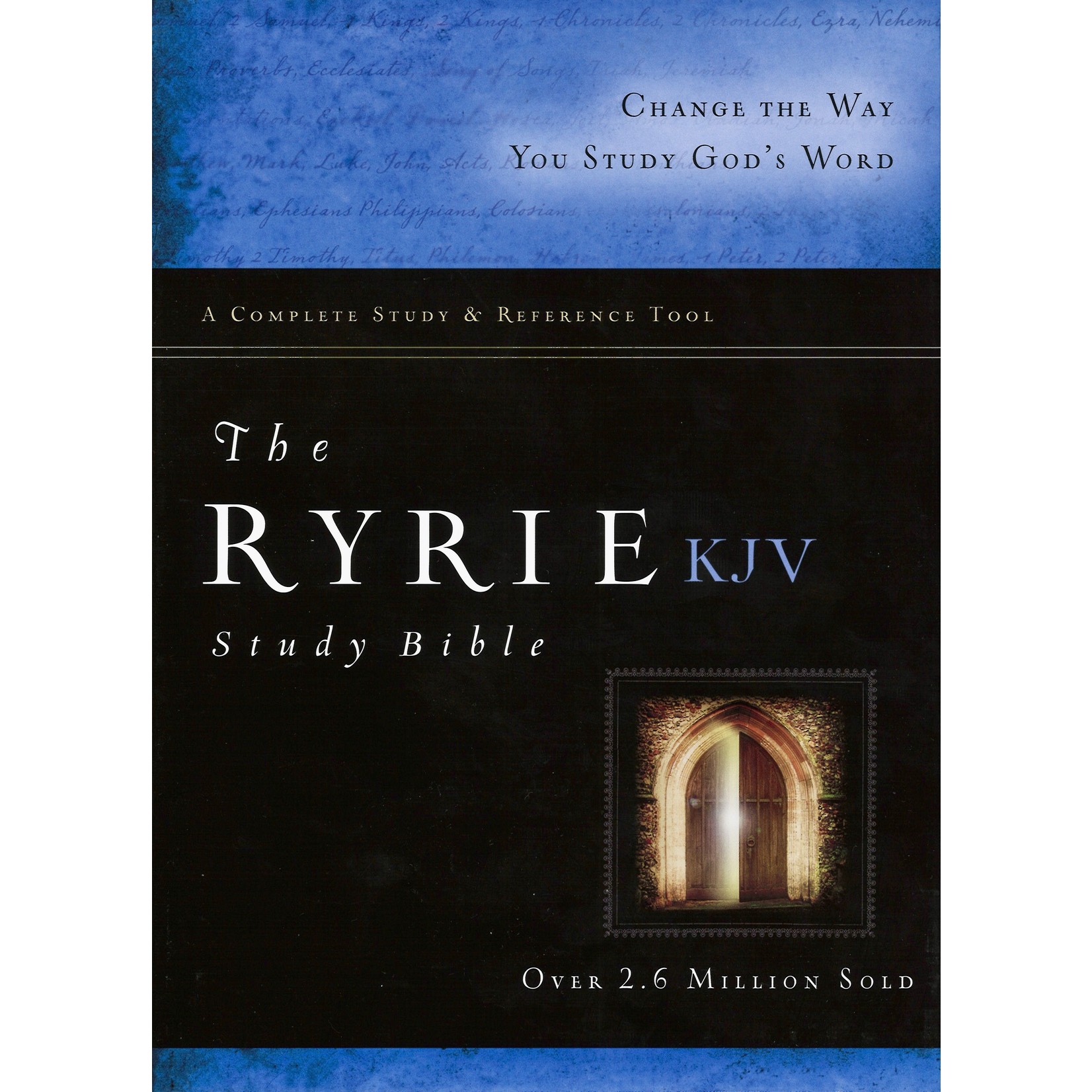 KJV RYRIE STUDY BIBLE - BLACK BONDED LEATHER