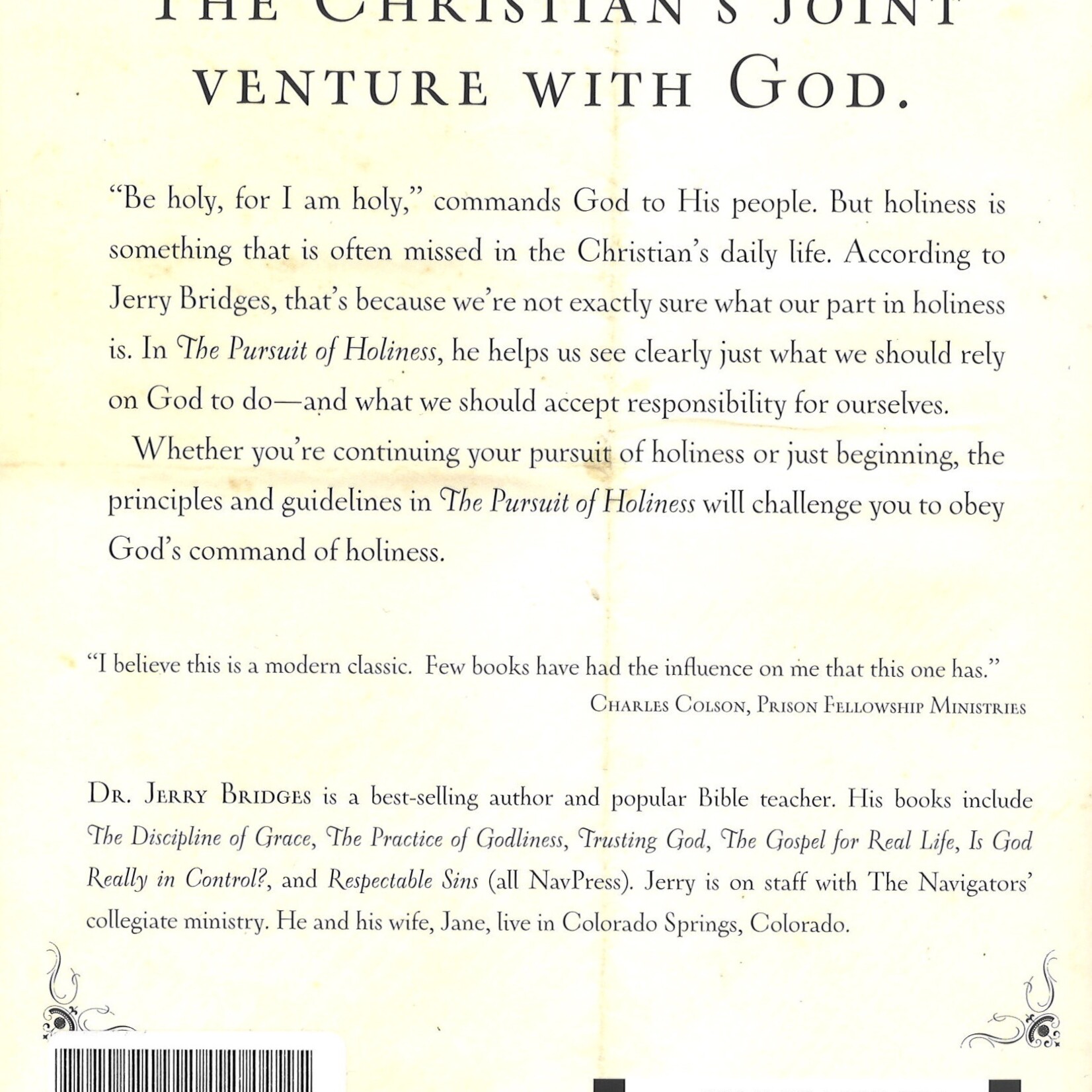 PURSUIT OF HOLINESS