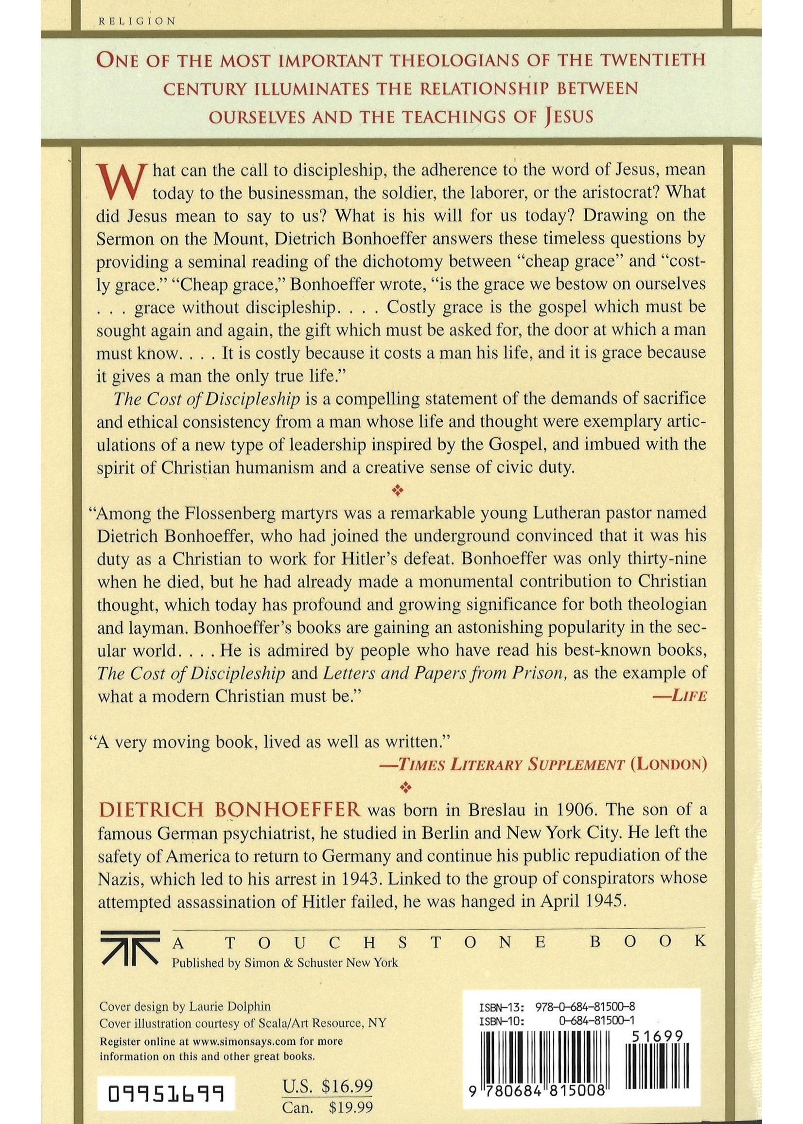 COST OF DISCIPLESHIP