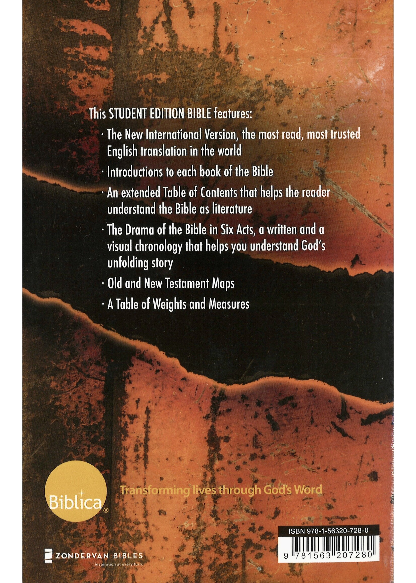 NIV STORY OF GOD BIBLE: STUDENT EDITION-SOFTCOVER