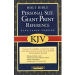 KJV PERSONAL SIZE GIANT PRINT REFERENCE BIBLE-BLACK IMITATION LEATHER