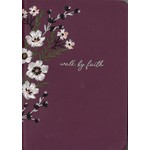 WALK BY FAITH BURGUNDY JOURNAL W/ZIPPER