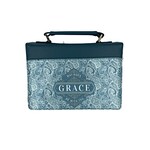 GOD'S GRACE BIBLE COVER TEAL