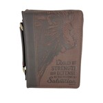 EXODUS 15:2 BIBLE COVER BROWN LARGE